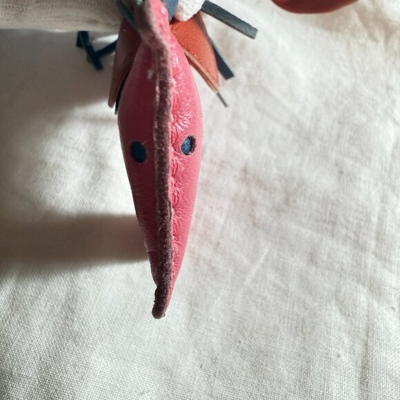 $1295 Authentic HERMES Made in FRANCE Rodeo PM Agneau Milo Pink Blue Bag Charm - Picture 9 of 10